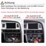 Junsun Carplay für Audi A6 4F 2004-2012 MMI 2G High 3G Basic Carplay Android Auto - obrazek 3