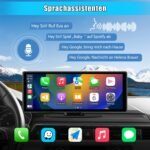 Junsun Drathlos Apple Carplay Android Auto Display Vorne 4K 10.26-Zoll Rückfahrkamera - obrazek 5