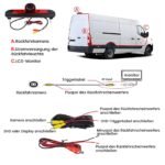 Junsun Rückfahrkamera für Fiat Ducato Citroen Jumper Peugeot Boxer Radio - obrazek 4