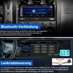 Junsun Drathlos Carplay Android Auto RDS mit Rückfahrkamera 1Din - obrazek 4