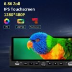 Junsun Drathlos Carplay Android Auto RDS mit Rückfahrkamera 1Din - obrazek 8