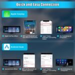 Junsun Drathlos Apple Carplay Android Auto Display Vorne 4K 10.26-Zoll Rückfahrkamera - obrazek 11