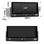 Junsun Drathlos Carplay Android Auto RDS mit Rückfahrkamera 1Din - obrazek 9