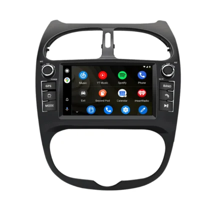Junsun Radio do Peugeot 206 CarPlay Android Auto Bluetooth Navigation