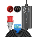Junsun ładowania EV Typ 2 6-32A 3,5KW/11KW/22KW Wtyczka CEE