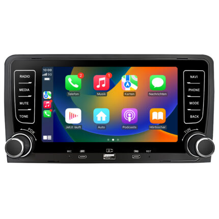 Radio Android Junsun do Audi A3 8P z CarPlay i Android Auto