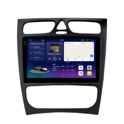 Radio Android Junsun z ekranem 2K do Mercedes W203 przed liftingiem z CarPlay