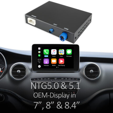 Junsun CarPlay do Mercedes NTG 4.5/4.7/5.0 – klasa A B C E S V CLA GLA GLE