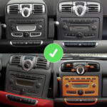 Junsun Radio Ekran 2K do Smart 451 Fortwo CarPlay Android Auto X9