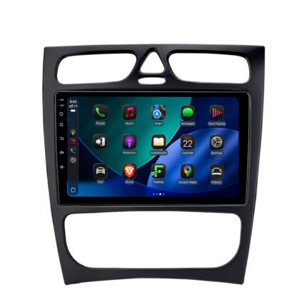Junsun Radio do Mercedes W203 pre-facelift CarPlay Android Auto