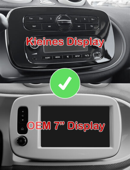 Junsun Radio Smart 453 Fortwo Forfour CarPlay Android Auto Navi RDS