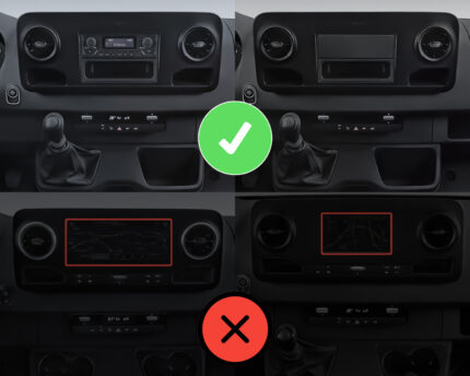 Junsun Radio 10 cali do Mercedes Sprinter 907 CarPlay Android Auto Bluetooth Nawigacja