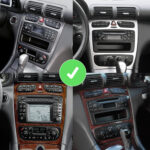 Junsun Radio do Mercedes W203 pre-facelift CarPlay Android Auto