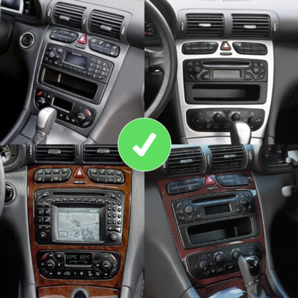 Junsun Radio do Mercedes W203 pre-facelift CarPlay Android Auto