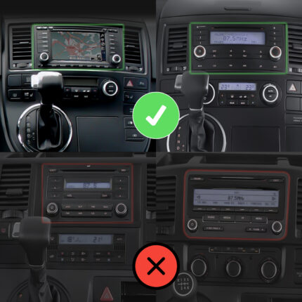 Junsun Radio Ekran 2K do VW T5 Transporter Caravelle Multivan CarPlay Android Auto X9/X9 Plus