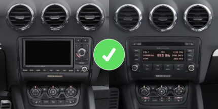 Junsun Radio do Audi TT 8J Carplay Android Auto Bluetooth Navigation RDS GPS