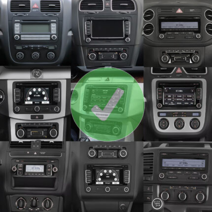 Junsun Radio do VW Golf 5 6 Polo 6R Touran Tiguan Skoda Carplay Android Auto Bluetooth Navi RDS