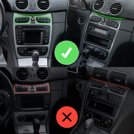 Junsun Radio do Mercedes W209 CarPlay Android Auto & GPS
